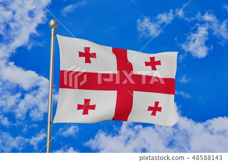 The flapping flag of Georgia (Georgia) The flapping flag of Georgia (Georgia) 48588143