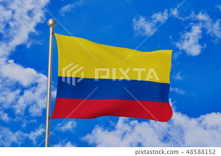 Columbia flag flapping Columbia flag flapping 48588152