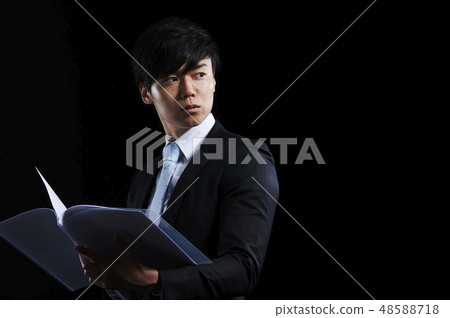 Business man black back 48588718