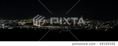 Night view of Taipei illustration 1 48589388