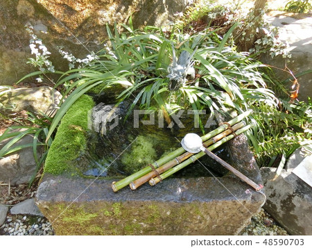 Princess' Well at Takeda Shrine (Furufuchu-cho, Kofu City, Yamanashi Prefecture) 48590703