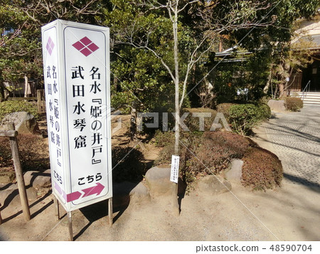 Princess' Well at Takeda Shrine (Furufuchu-cho, Kofu City, Yamanashi Prefecture) 48590704