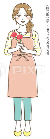 Mother's Day Carnation Mom's smile 48590807