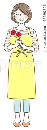 Mother's Day Carnation Mom's smile Mother's Day Carnation Mom's smile 48590808