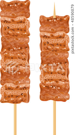 Yakitori leaf sauce Yakitori leaf sauce 48590879