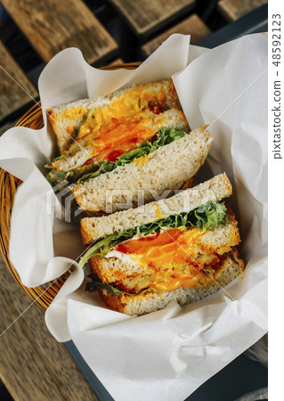 Wholemeal Toast Sandwich 48592123