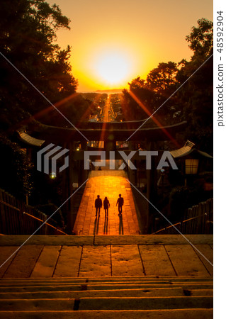 Miyaji-dake shrine, light road 48592904