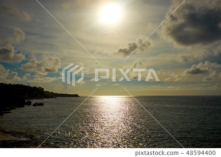 Amazing beach destination sunrise or sunset Amazing beach destination sunrise or sunset 48594400
