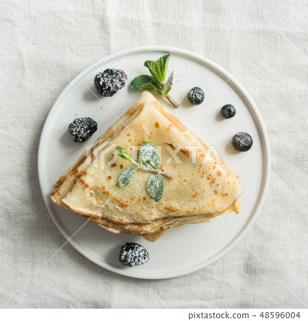 Traditional russian pancakes. Regional food. Traditional russian pancakes. Regional food. 48596004