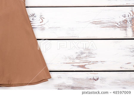 Female brown skirt and copy space. Female brown skirt and copy space. 48597009