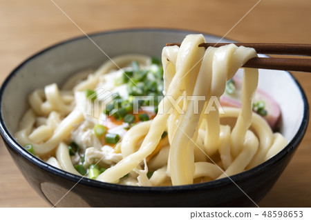 Muscular egg udon noodles 48598653