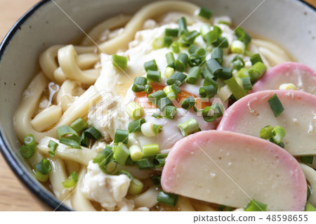 Muscular egg udon noodles 48598655