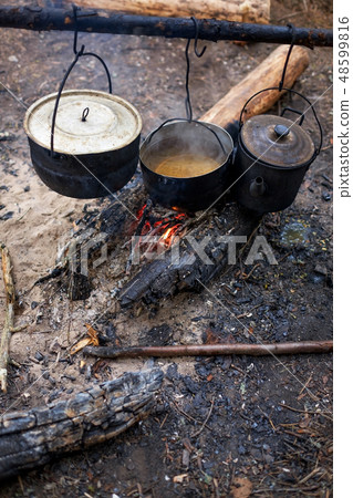 fire wood at night fire wood at night 48599816