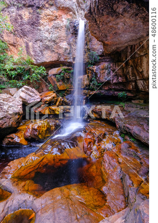 Cachoeira Da Primavera, Spring Waterfall, Chapada Diamantina National Park, Lencois, Bahia, Brazil Cachoeira Da Primavera, Spring Waterfall, Chapada Diamantina National Park, Lencois, Bahia, Brazil 48600116
