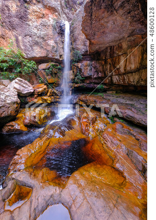 Cachoeira Da Primavera, Spring Waterfall, Chapada Diamantina National Park, Lencois, Bahia, Brazil 48600128