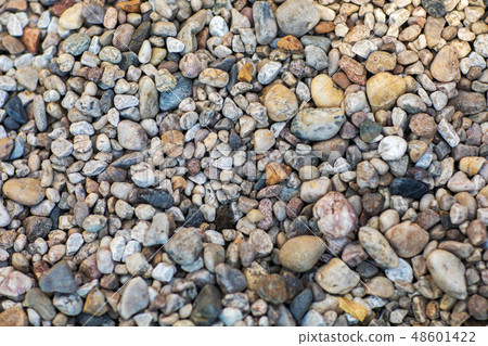 Abstract background with pebbles - round sea stones Abstract background with pebbles - round sea stones 48601422