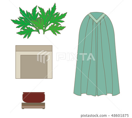 用於艾草的項目的例證 48601875