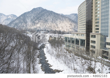 Jozankei溫泉鎮在冬天 48602183