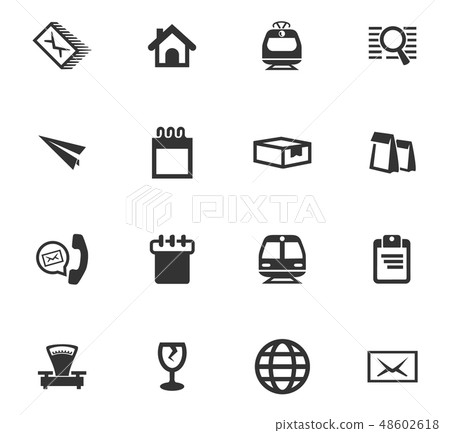 Post service icons set Post service icons set 48602618