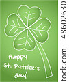 Cute clover leaf, Happy St. Patrick s day 48602630