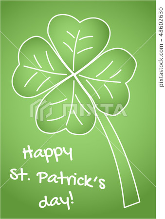 Cute clover leaf, Happy St. Patrick s day 48602630