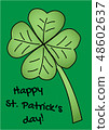 Cute clover leaf, Happy St. Patrick s day 48602637