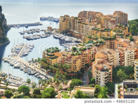 Luxury Monaco-Ville harbour of Monaco, Cote d'Azur Luxury Monaco-Ville harbour of Monaco, Cote d'Azur 48603120