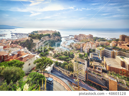 Luxury Monaco-Ville harbour of Monaco, Cote d'Azur Luxury Monaco-Ville harbour of Monaco, Cote d'Azur 48603128
