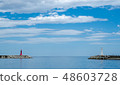 燈塔，海，天空 48603728