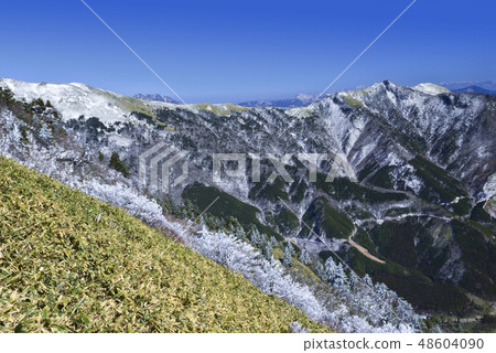 Sasagamine看法從峭壁山道路的 48604090