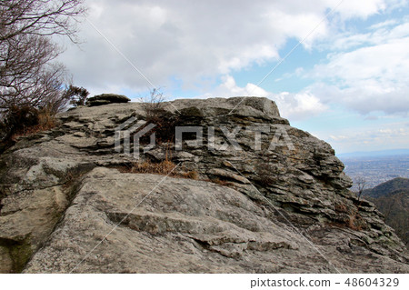 Furusato兵庫50山高景山山頂的山脈從山的西側。 48604329