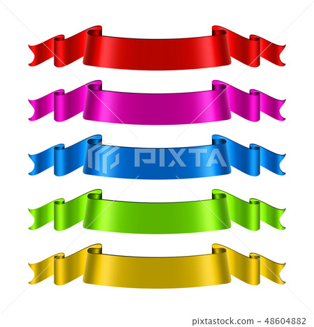 Ribbon Velvet Textile Vector. Fabric Banner Element. Elegance Material. Isolated Realistic Ribbon Velvet Textile Vector. Fabric Banner Element. Elegance Material. Isolated Realistic 48604882