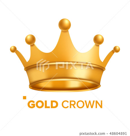 Gold Crown Vector King Design Royal Icon 插圖素材 圖庫