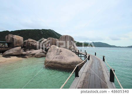Water bridge on Koh Tao 48605340