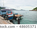 Boat and sea in Southeast Asia 48605371