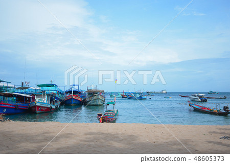 沙灘和船 48605373