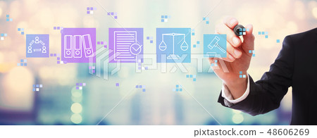 Compliance theme with businessman 48606269