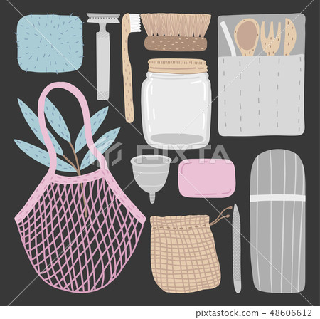 Eco life style without plastic. Eco life style without plastic. 48606612