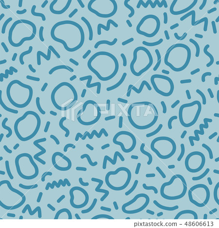Trendy geometric memphis seamless pattern Trendy geometric memphis seamless pattern 48606613