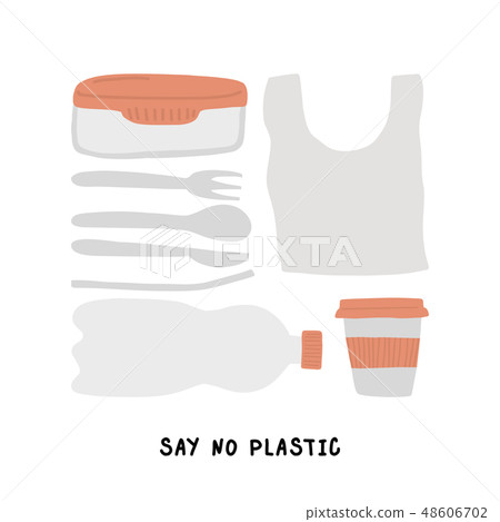 Eco life style without plastic. 48606702