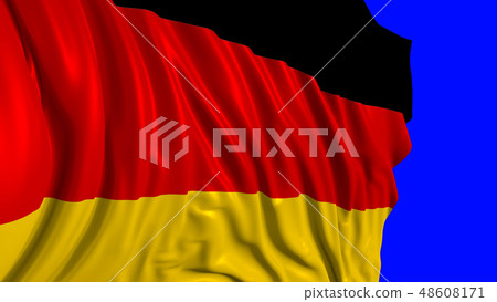 3d rendering of a german flag 48608171
