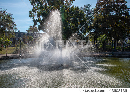 Fountain at the Armstrong park in NOLA 48608186