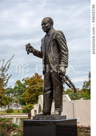 Statue of Louis Armstrong in New Orleans 48608196
