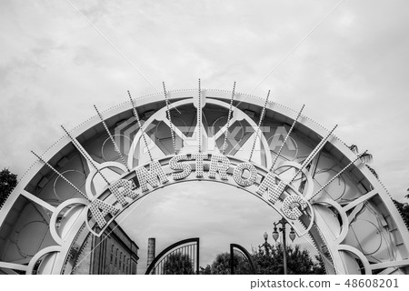 Entrance ot the Armstrong Park in NOLA 48608201