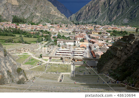 View of village from the ruins of Peru Orient Thame Tambo 48610694