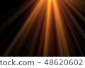 Sun rays light isolated on black background  48620602