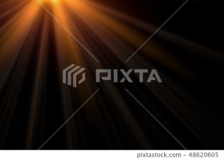 Sun rays light isolated on black background Sun rays light isolated on black background 48620605