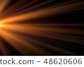 Sun rays light isolated on black background  48620606