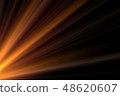 Sun rays light isolated on black background  48620607