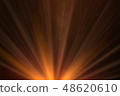 Sun rays light isolated on black background  48620610